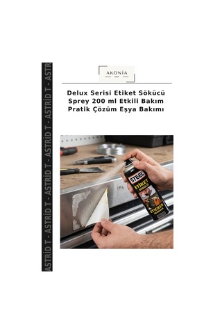 Delux Serisi Etiket Sökücü Sprey 200 Ml Etkili Bakım Pratik Çözüm Eşya Bakımı
