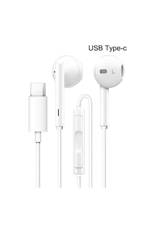 Mobilgo Samsung A72 Uyumlu Type-c Kablolu Kulak İçi Kulaklık