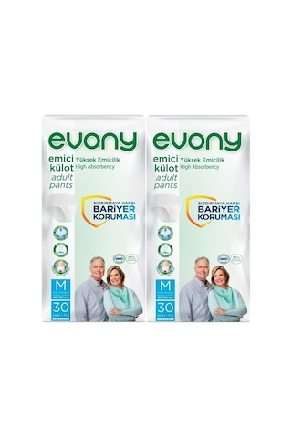 Hasta Bezi Yetişkin Emici Külot M-orta Boy 60 Adet 2pk 30 Tek Ebat