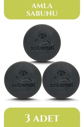 Sabunal Amla Sabunu 3 Adet - Saç ve Sakal Bakımına Uygun Doğal Sabun