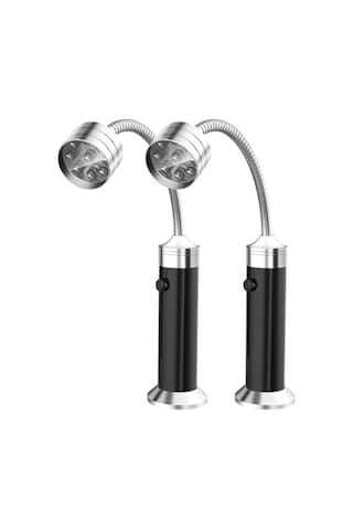 Kosona Siyah 2'li Paketli Manyetik Esnek Bakır Borulu 9 Led Işık: Tamir, Barbekü Ve Acil Durum Aydınlatması Çok Renkli