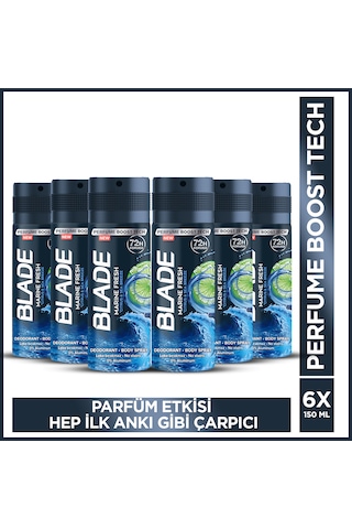 Blade Marine Fresh Deodorant 6 x 150 ML