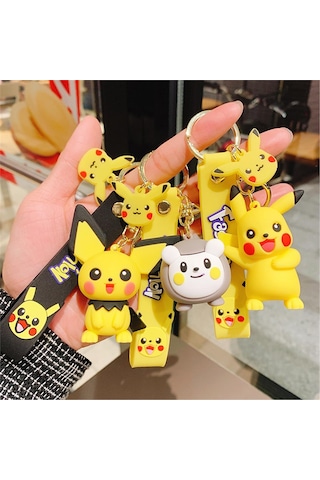 Piraye Gift Pokemon Pikachu Anahtarlık ve Çanta Aksesuarı