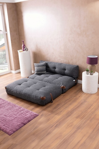 Good Night New Megano 140cm Katlanır Koltuk & Yer Yatağı 7 Renk Antrasit Gri