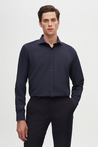 D'S Damat Ds Damat Slim Fit Lacivert/açık Mavi İtalyan Yaka Kolay Ütülenebilir 2'li Gömlek 2hf02ortbn85 Lacivert/açık Mavi