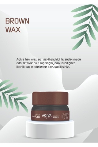 Agiva Wax 155 Ml 07 Pomade Kahverengi