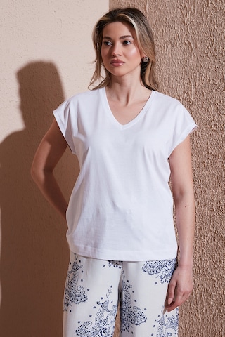 Fashion Friends Bayan Bluz 25y0540k1 Beyaz Beyaz
