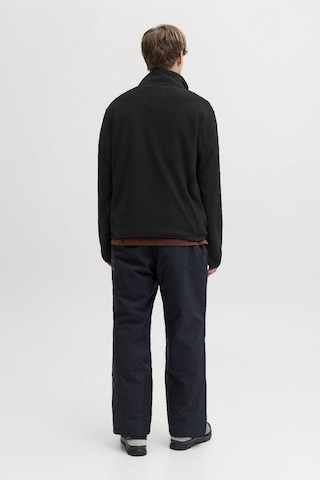 Jack & Jones Jjalpes Half Zıp Fleece Jacket Aw25 Siyah