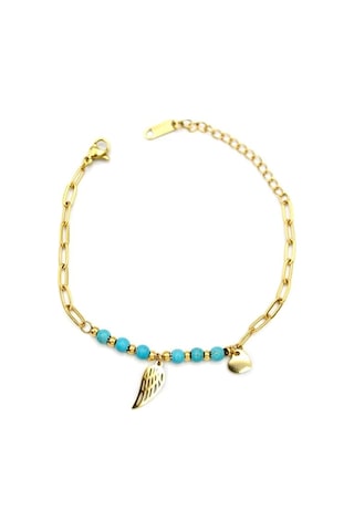 Melek Kanadı Bileklik - Altın Çok Renkli