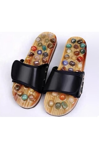 Artfulabode Yetişkinler Ve Yaşlılar Terlikleri Suntek Rahatlatıcı Masaj Akupunktur Siyah