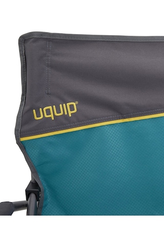 Uquip Roxy Yüksek Konforlu & Takviyeli Katlanır Kamp Sandalyesi P Petrol-Std Petrol - Siyah