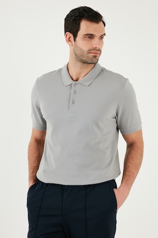 Buratti Pamuklu Regular Fit Düğmeli Polo Yaka 3'Lü Paket Erkek T Shirt 5902127S3 Gül-Elma Yeşili-Kül