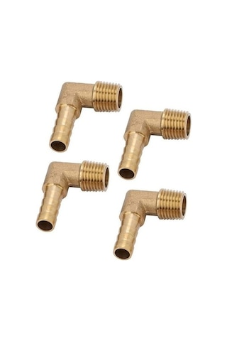 Trendooze 4 Pcs Hortum Dikeni Pirinç Erkek Dirsek Adaptör, G1/4 Inç, Bağlantı Hizmeti 2574 Diğer