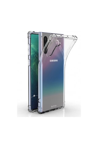 Blogy Galaxy Note 10 İle Uyumlu Crystal Fit Kılıf Crystal Clear