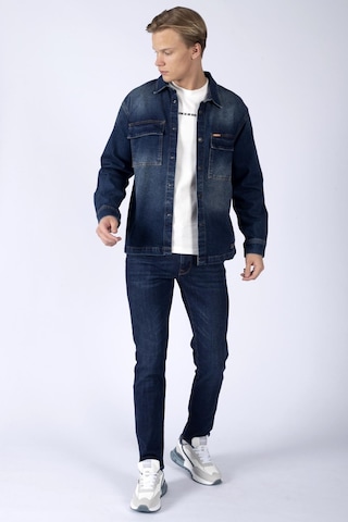 Lee Cooper Karela Erkek Jean Gömlek-17123-heındall Blue Mıd Lacivert