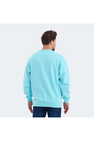 Slazenger VADIK Oversize Erkek Turkuaz Sweatshirt