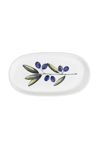 The Mia Olivos Oval Servis 4lü 21 Cm Çok Renkli