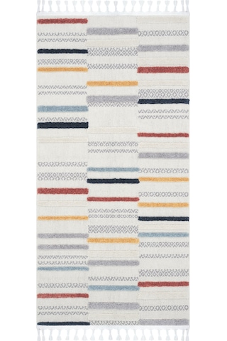 Cool Halı Palazzo Renkli Yumuşak Mutfak Halısı Bukle Tezgah Önü Leke Tutmaz Kabartmalı Modern Halı