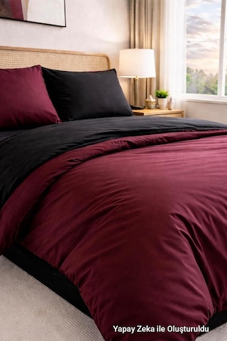 Tek Kişilik Battal Boy,çift Kişilik Nevresim Takımı Lastikli Çarşaf+yastık Kılıfı+yorgan Kılıfı Çift Yönlü Pamuk-polyester 90x190 100x200 120x200 160x200 180x200 200x200 Bordo-siyah, 100x200 Çok Renkli 57462983