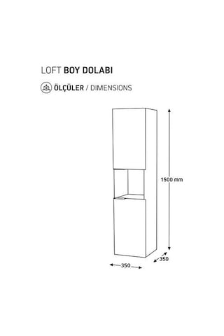 Biani Fix Arya Ve Loft Uyumlu Latte Boy Dolabı Çok Renkli