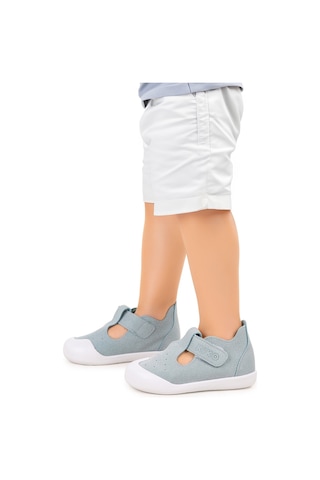 Kiko Kids Elroy Cırtlı Erkek Bebek Günlük Ayakkabı Bebe Mavi