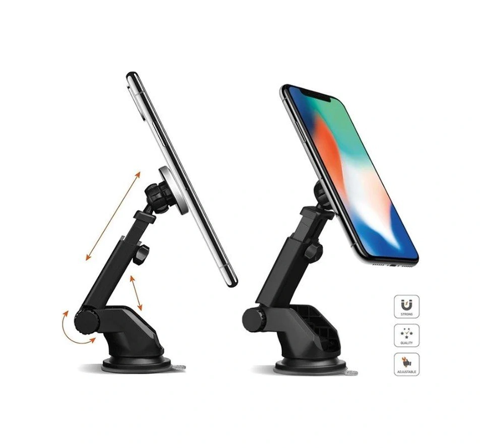 Powerway Tt-15 Mıknatıslı Vantuzlu Araç Telefon Tutucu Siyah