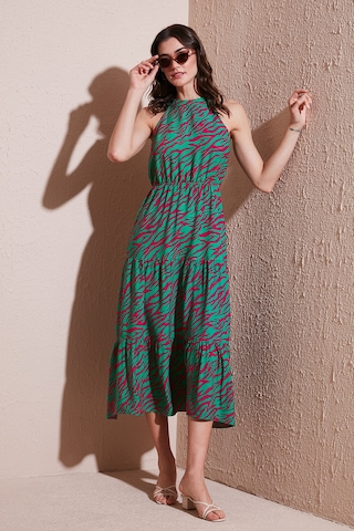Sd Luxury Bayan Elbise 6784283 Yeşil-pembe Yeşil-pembe