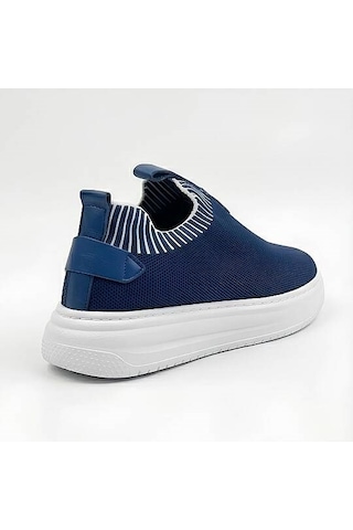 Daytex 1110 Erkek Slip-on - Full Triko Örgü Sneaker Mavi