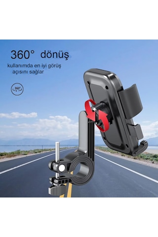 Motosiklet,bisiklet ,scooter İçin 360 Derece Dönebilen Gidon Ve Siyah