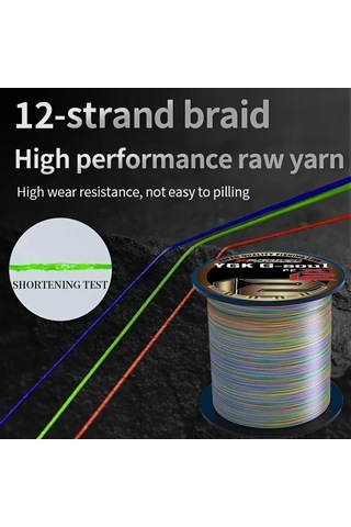 Fochsia 2.0 547dy 500 Metre 12 İplik Ağır Pe Balık Misinası -40 C Soğuk Dayanıklı Tuzlu Tatlı Su Balıkçılık