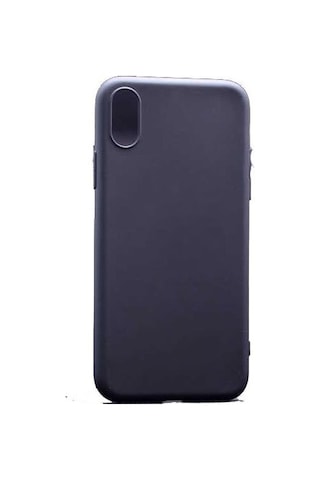 Zore Apple Uyumlu iPhone Xs Max İle İmax Tıpalı Silikon Kılıf Siyah
