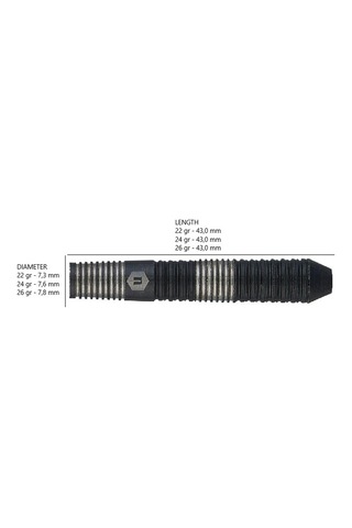 Unicorn Noir Style 3 % 90 Tungsten Çelik Uçlu Dart Oku