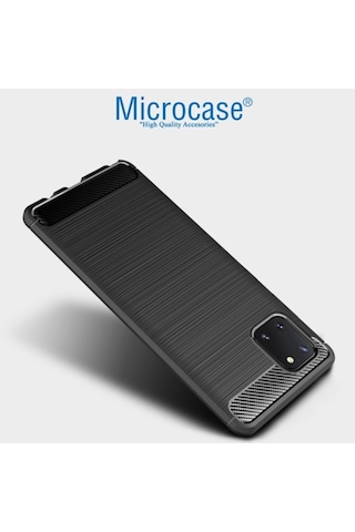 Samsung Uyumlu Galaxy Note 10 Lite - A81 - M60S Brushed Carbon Kilif 432301132