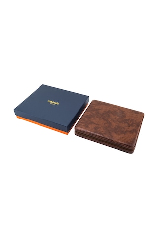 Lubinski Deri Sedirli Seyahat Puro Sunum Kutusu Slim Humidor 10s Siyah Lb-612