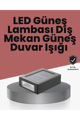 Northcity Güneş Enerjili Led Duvar Lambası - Bahçe Ve Balkon Aydınlatması