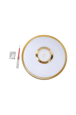 Ayt Poweramster Al-bl300 Beyaz 34x8.5 Cm 24 Watt Bluetooth Hoparlörlü Tavan Aydınlatma Ses Bombası Hoparlör