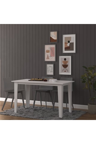 Yemek Masası Ym-01 Beyaz Beyaz