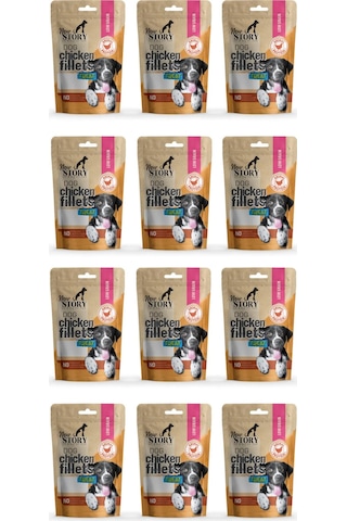 Dog Chicken Fillets 12x80gr. Tavuklu, Köpek Ödül Maması