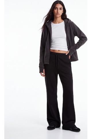 Ltb Regular Fit Fermuarlı Polar Gri Sweatshırt