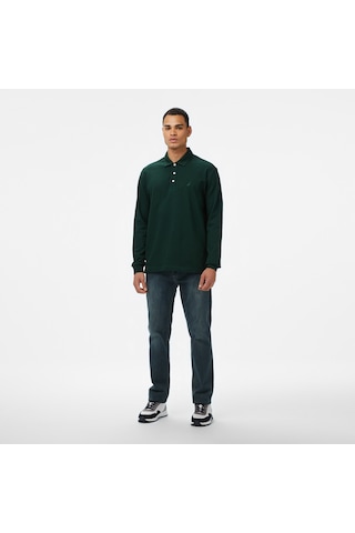 Nautica Erkek Yeşil Classic Fit Uzun Kollu Polo Yaka T-shirt 026 K57042t Yeşil