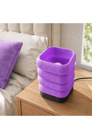 Soft Glow Masa Lambası - Fiş Bağlantılı Mor