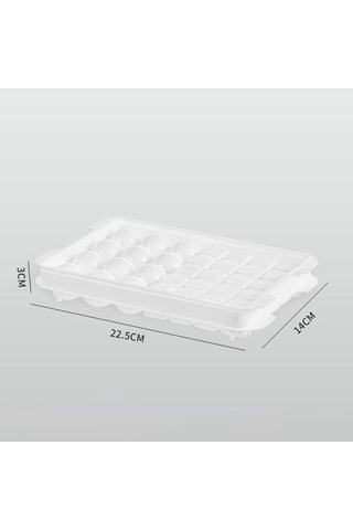 32 Gözlü Silikon Buz Küpü Tepsisi Buz Kalıpları Buz Izgarası Kalıbı Buz Yapıcı Kalıplar Kendin Yap Ev Yapımı Dondurucu Dondurma Aletleri Mutfak Aksesuarları Arı Beyaz