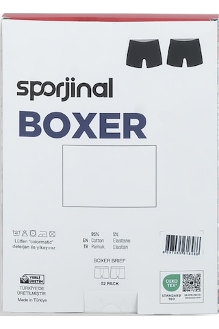 Sporjinal Erkek 2'li Boxer Mbu-p222 Çok Renkli