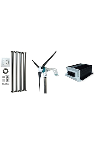 Set Air Speed 500w 12v/24v Rüzgar Türbini + Şarj Cihazı Ve Direk