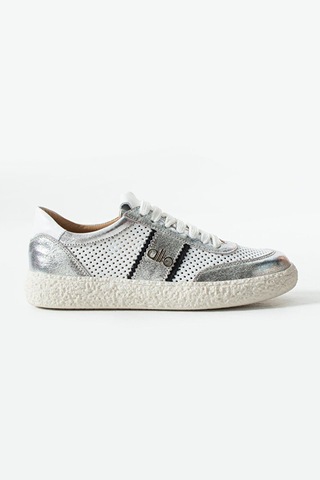 Dericia Shoes Bloom Hakiki Deri Günlük Rahat Kadın Sneaker Gümüş