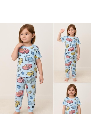 Isobel Kids Araba Desenli Pijama Takım Mavi