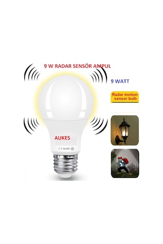 Led Ampul Radar Sensörlü 9W