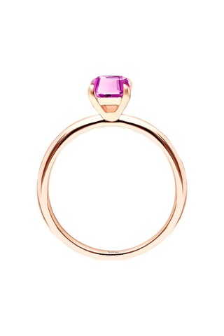 Sirius Oktagon Kesim Pembe Safir Tektaş Yüzük 0831R0024