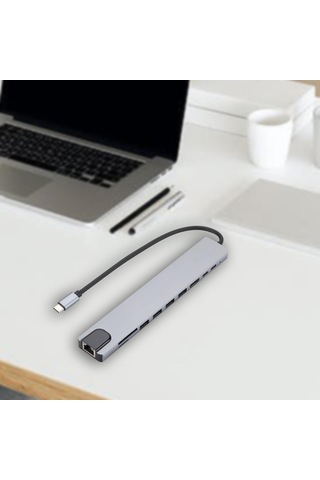 Suntek 10'u 1 Arada Usb C Hub Bağlantı İstasyonu Sağlam