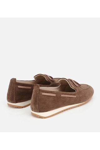 Hotiç Kadın Süet Deri Vizon Fiyonk Detaylı Günlük Loafer 01ayh320540a450 01ayh320540a450